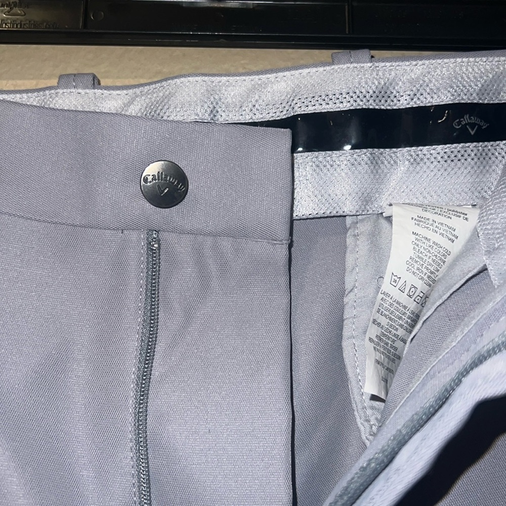 Callaway Gray Dress Pants Straight Leg - Picture 3 of 6
